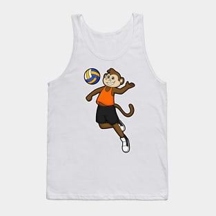 Monkey as Volleyball player with Volleyball Tank Top